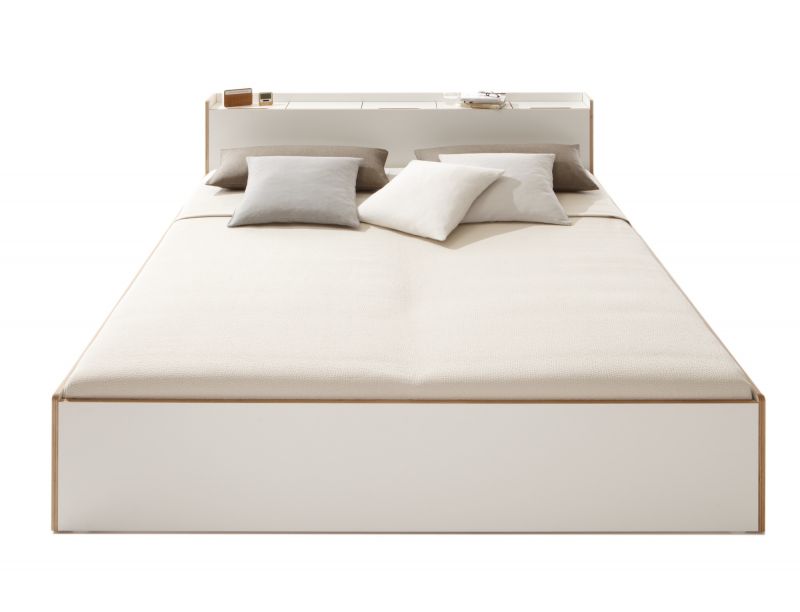 Nook Double bed CPL White Müller Möbelwerkstätten NK140